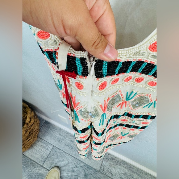 RAGA SILVER SUN Scooped Back BEADED DRESS - Picture 14 of 16